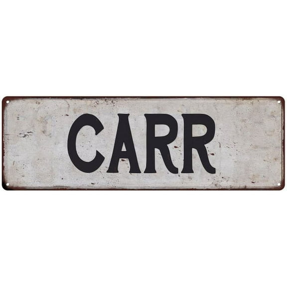 CARR Vintage Look Gift Rustic Chic Metal Sign 6x18 206180036046