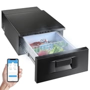 1.1cu. ft. 12V Drawer Refrigerator, APP Control 12V RV Fridge Freezer (-4℉-68℉), Portable Car Refrigerator for Truck Van SUV Camping Travel 12/24V DC