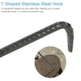 thumbnail image 5 of HONMEET T-Shaped Hook T-Shaped Hook Steel 1Pack Black, 5 of 9