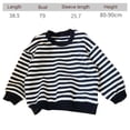 thumbnail image 2 of Hukapapa Suéter para bebé pequeño, cuello redondo, manga larga, jersey de punto, Tops, sudadera de otoño e invierno, 90cm, 2 of 5