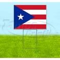 thumbnail image 1 of Puerto Rico Flag (18" x 24") Yard Sign, Includes Metal Step Stake, 1 of 6