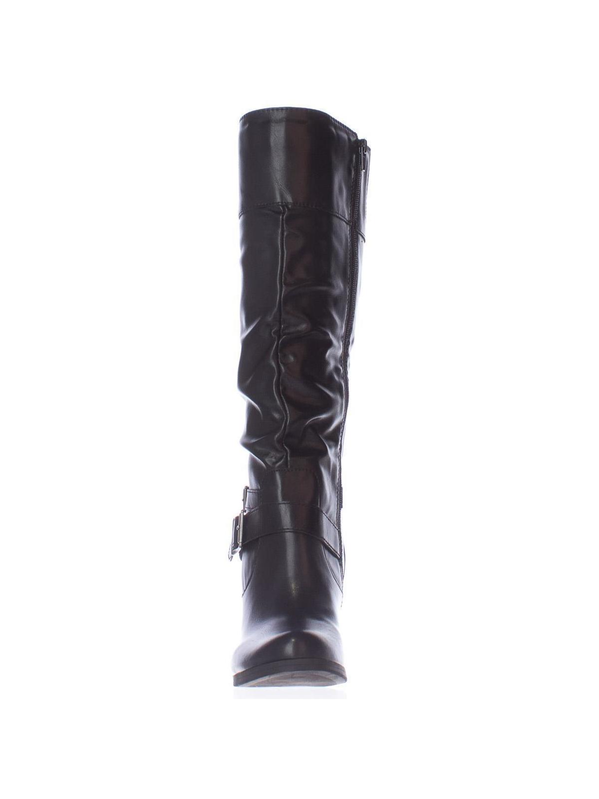 andi black knee high boots