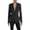 Charcoal, variant on Women's Shoulder Padding One-Button Blazer Charcoal Size 12