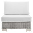 thumbnail image 6 of Modway Conway Outdoor Patio Wicker Rattan Armless Chair in Light Gray White, 6 of 8