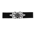 thumbnail image 2 of Cinturón de cintura elástica para mujer Cinturón con hebil de cristal de de imitación Cinturón Ropa informal , 70cm Soledad Cinturón elástico de cintura para mujer, 2 of 6