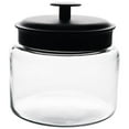 thumbnail image 2 of Anchor Hocking 48-Ounce Mini Montana Glass Jar with Black Metal Cover, 2 of 5