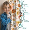 thumbnail image 3 of Blackout Kids Curtains,Pioneer Flower Floral Print Pattern Childrens Insulated Curtains Set Of 2,Bedroom Essentials,Toddler Room Decor 52"x84", 3 of 5