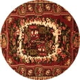 thumbnail image 1 of Ahgly Company Indoor Round Persian Orange Traditional Area Rugs, 7' Round, 1 of 1