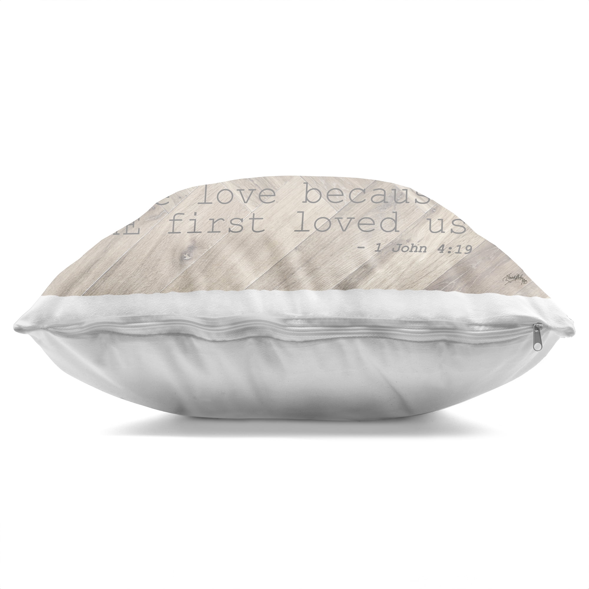 Stupell Industries He Loved Us First Decorative Printed Throw Pillow, design by Elizabeth Medley