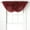 Terracotta, variant on Kate Aurora 2 Pack Beaded Emerald Crepe Waterfall Valances - Assorted Colors
