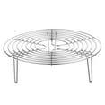thumbnail image 6 of Cooking Steamer,Steamer Rack Steaming Rack Stainless Steel,Steamer Rack Steaming Tray Stand Round Cooling,Racks Steaming Stand Canner Food Steamer Basket,Cooking Camping Outdoor 9.45inch, 6 of 10