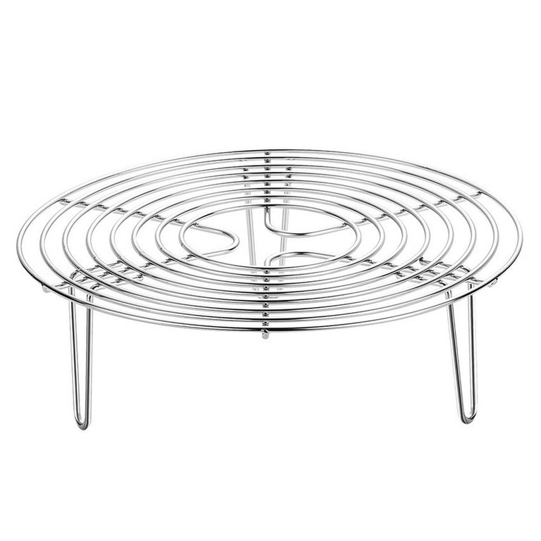 Round Cooling Rack Round Stainless Steel Steamer Rack for Pot Air Fryer Oven 7.09inch Walmart