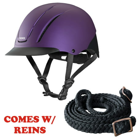 Sml Troxel Full Coverage Optimal Horse Riding Helmet Violet Duratec W/