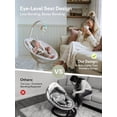 thumbnail image 4 of Grownsy Baby Play Swing, Smart Portable High View Swing with Music, Lightweight Foldable 360° Rotating Entertainment Chair Classic Oat - Only For Awake Babies Under Adult Supervision, 4 of 8