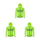 thumbnail image 2 of Wosthever Chaqueta de ciclismo abrigo con capucha rompevientos chaleco a prueba de viento motocicletas impermeables señora hombre montar verde Type1 NO1, 2 of 6