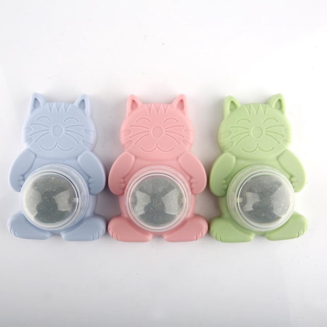 Spinning Cat Toys Stick-on Molar Teeth Catnip Snack Productos para mascotas (Azul) Ndcxsfigh Para estrenar