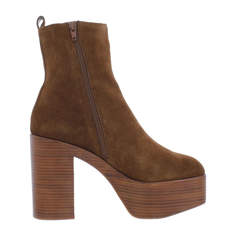 Aqua Womens Maya Suede Square Toe Ankle Boots - Walmart.com