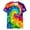 Multicolor a6, variant on Spazoro Toddler Girls T-shirts, Crewneck Casual Tie Dye Summer Short Sleeve Tops Tee Multicolor Size 3 T