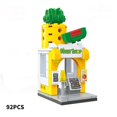 thumbnail image 1 of Tienda minorista Arquitectura Ciudad Miniatura Street View Building Blocks H kaili Sencillez, 1 of 5