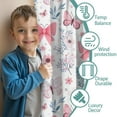 thumbnail image 3 of Blackout Kids Curtains,Flower and Butterfly Childrens Insulated Curtains Set Of 2,Bedroom Essentials,Toddler Room Decor 42"x63"(106x160cm), 3 of 4