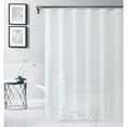 thumbnail image 2 of White Contemporary Velvet Scroll Shower Curtain, 2 of 5