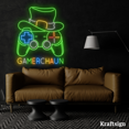 thumbnail image 3 of Craftnamesign Game Controller Patrick Hat Neon Sign, St.Patrick Day Decor, 3 of 4