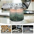 thumbnail image 6 of Yayeee Ashtray with Lid for Cigarette Smokeless Stainless Steel Home Ash Holder, Mountains at Dawn, 6 of 7