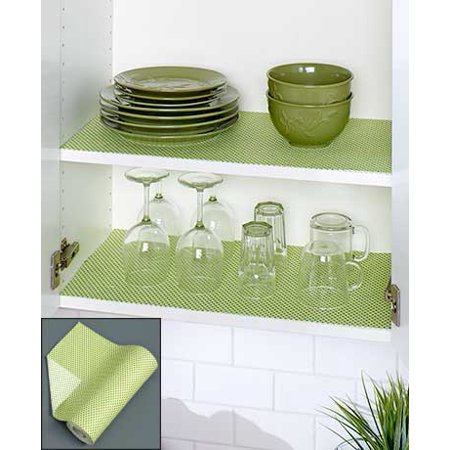 Washable Shelf Or Fridge Liners Green 10 Ft Shelf Liner Roll