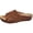 Brown, variant on Clearence Women's Vintage Leather Wedge Sandals Hollow Round Toe Slingback Design Rubber Sole Non-Slip Flat Heel Summer Casual Outdoor Walking Shoes Arch Support Comfort