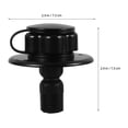 thumbnail image 3 of SEWACC Rv Water Fill Inlet Rv Water Inlet Check Valve Black 1Pcs For Rv Owners, 3 of 8