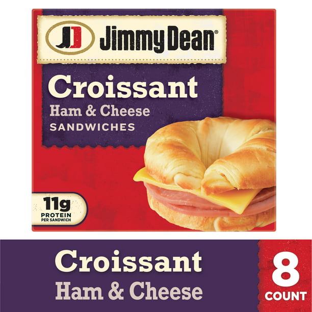 Jimmy Dean® Ham & Cheese Croissant Sandwiches, 8 Count (Frozen