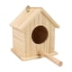 thumbnail image 2 of CaiYueKe Solid Wood Bird House for Outside Hanging, Parrot Breeding Nest Box, Wild Bird Feeder Shelter, Wooden Birdhouse for Finches Budgies Starlings, Natural Wood Bird Nesting Box, 2 of 7