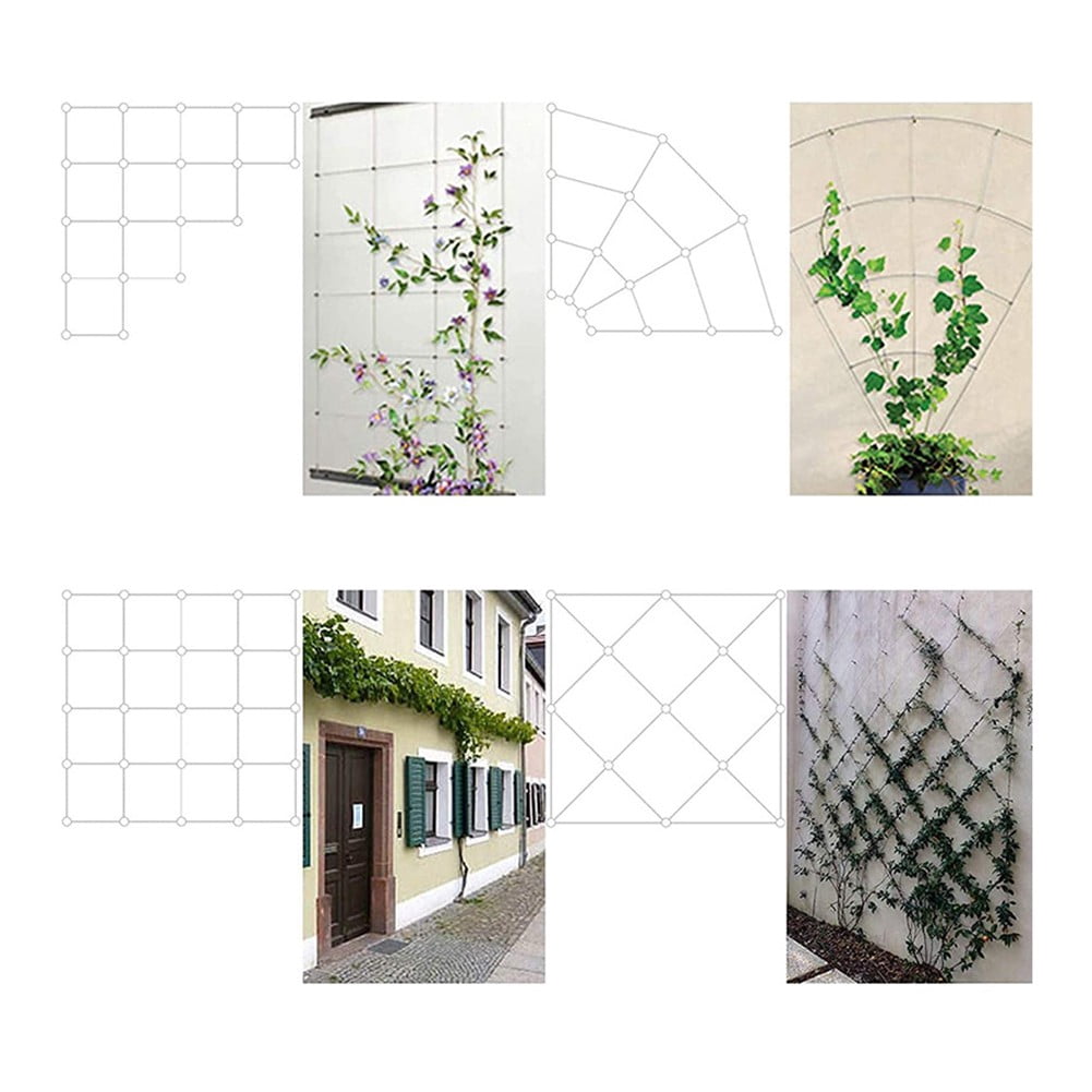 Modern Stainless Steel Wire Trellis for Climbing Plants - DIY Garden Solutions