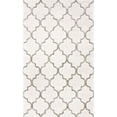 thumbnail image 1 of Nuloom 4' x 6' Hand Tufted Park Avenue Trellis Rug in Nickel, 1 of 5