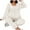 Beige, variant on SwiftWear Women's Princess Style Flannel Pajama Set Cozy Sweat Cute Sleepwear & Loungewear Winter Warm Pajamas with Bow Detail Ruffled Trim