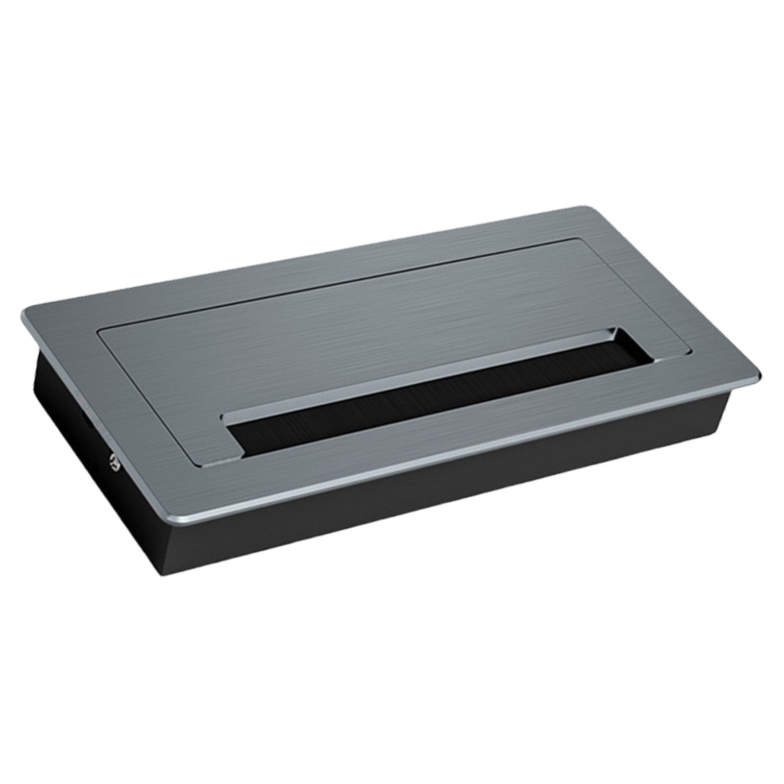 Thickening Desk Cable Management Grommets with Brush Homes Cord Organizes Inserts Rectangle Cable Hole Covers