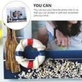 thumbnail image 3 of SHISUYAN Mediterranean Theme Photo Frame for Desk Decoration Blue Timber 1Pc, 3 of 8