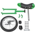 thumbnail image 3 of QRKD Outdoor Wheel Unicycle, 16” One Wheel Bike, Fitness Unicycle Bicycle Adjustable Seat Exercise Bike for Kids Adults Sports Entertainment Exercises Balance Fun（Green）, 3 of 16