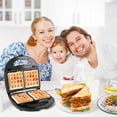 thumbnail image 4 of iMounTEK Sandwich Maker Homemade Breadfast Machine 3-in-1, Double-Sided Heating for Waffle Sandwich, 4 of 10