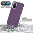 thumbnail image 2 of NIFFPD Samsung Galaxy A02S Case with Belt-Clip Holster ,Heavy Duty Protective Drop Protection Shockproof Cover with screen protector (Purle+White), 2 of 7