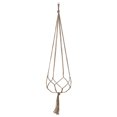 thumbnail image 3 of Gardening And Greening Woven Hanging Rack Flower Pot Net Bag - Iron Circle Hemp Simple Style 105cm Material: Hemp Rope It Is Recommended To Sell Multiple Pcs In Combination. The, 3 of 8