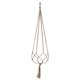 thumbnail image 3 of Bolsa de red para macetas con estante colgante tejido para jardinería y ecología - círculo de hierro cáñamo estilo simple 105 cm material: cuerda de cáñamo Se recomienda ANGGREK  Otros, 3 of 8