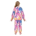 thumbnail image 3 of BZSMCE Unisex Fluffy Pajama Set Bunny Cloud Dreams Printed, 3 of 8