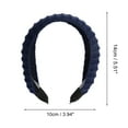 thumbnail image 3 of Unique Bargains 1 Pc Knitted Wide Headbands for Women Navy Blue, 3 of 6