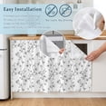 thumbnail image 5 of Grey Spring Floral Cabinet Curtain 35"Wx35"L,Dustproof Under Sink Skirt with Self Adhesive Tape,Elegant Watercolor Summer Botanical Cabinet Curtain Cover for Kitchen Sink,Bathroom Vanity,Laundry Room, 5 of 9