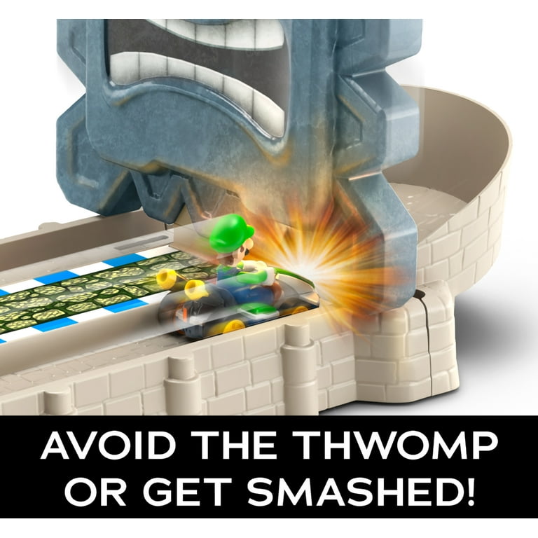 Hot Wheels Mario Kart Thwomp Ruins Track Set with Mario Kart Race Circuit Cart Racers Walmart