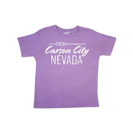 

Inktastic From Carson City Nevada in White Distressed Text Gift Toddler Boy or Toddler Girl T-Shirt