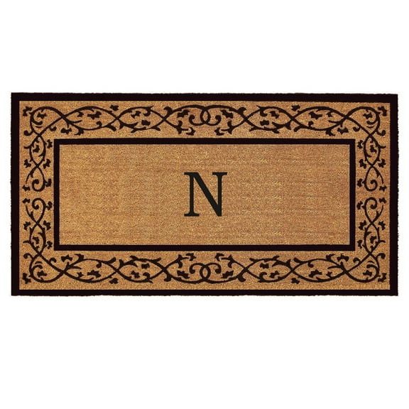 Abbington Monogram Doormat 3' x 6' (Letter N)