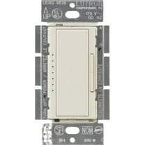 lutron maestro electronic low voltage digital fade dimmer switch, multi-location, 600-watt, maelv-600-la, light almond