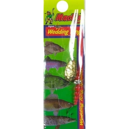 Mack s Lure Classic Wedding Ring Fishing Spinnerbait Flo Orange Size 10 Hook Spinnerbaits